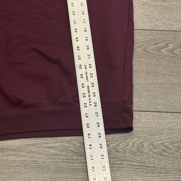 Pendleton Hoodie Mens XL Maroon Graphic Buffalo Print Sweater Southwest - Picture 5 of 7